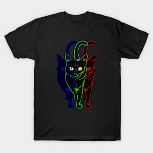 Tri-Color Cat T-Shirt